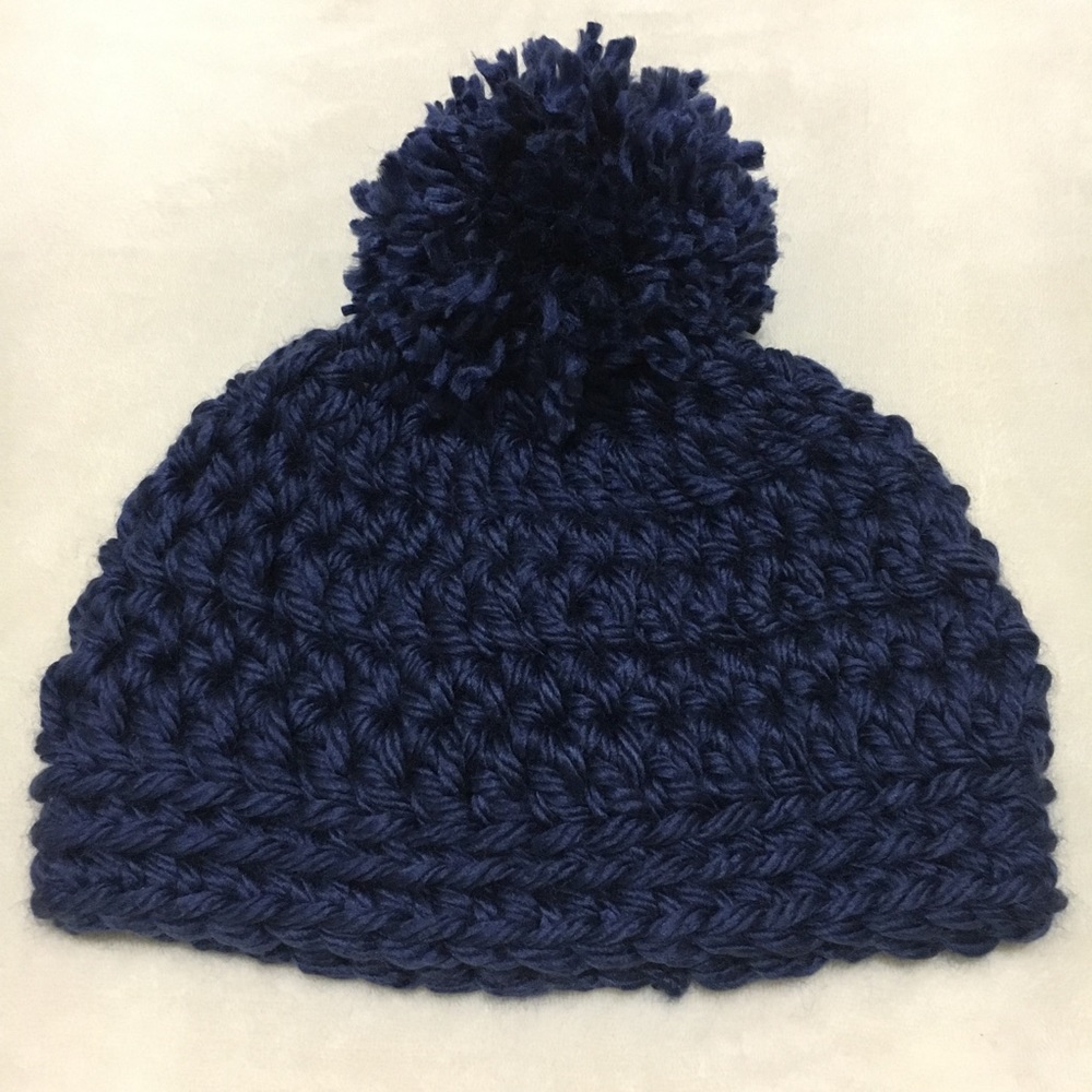 SOLD‼️‼️ Navy blue handmade Beanie